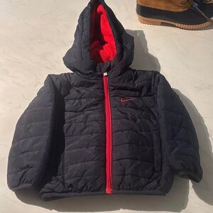 Kids Navy and Red Nike Puffer Jacket